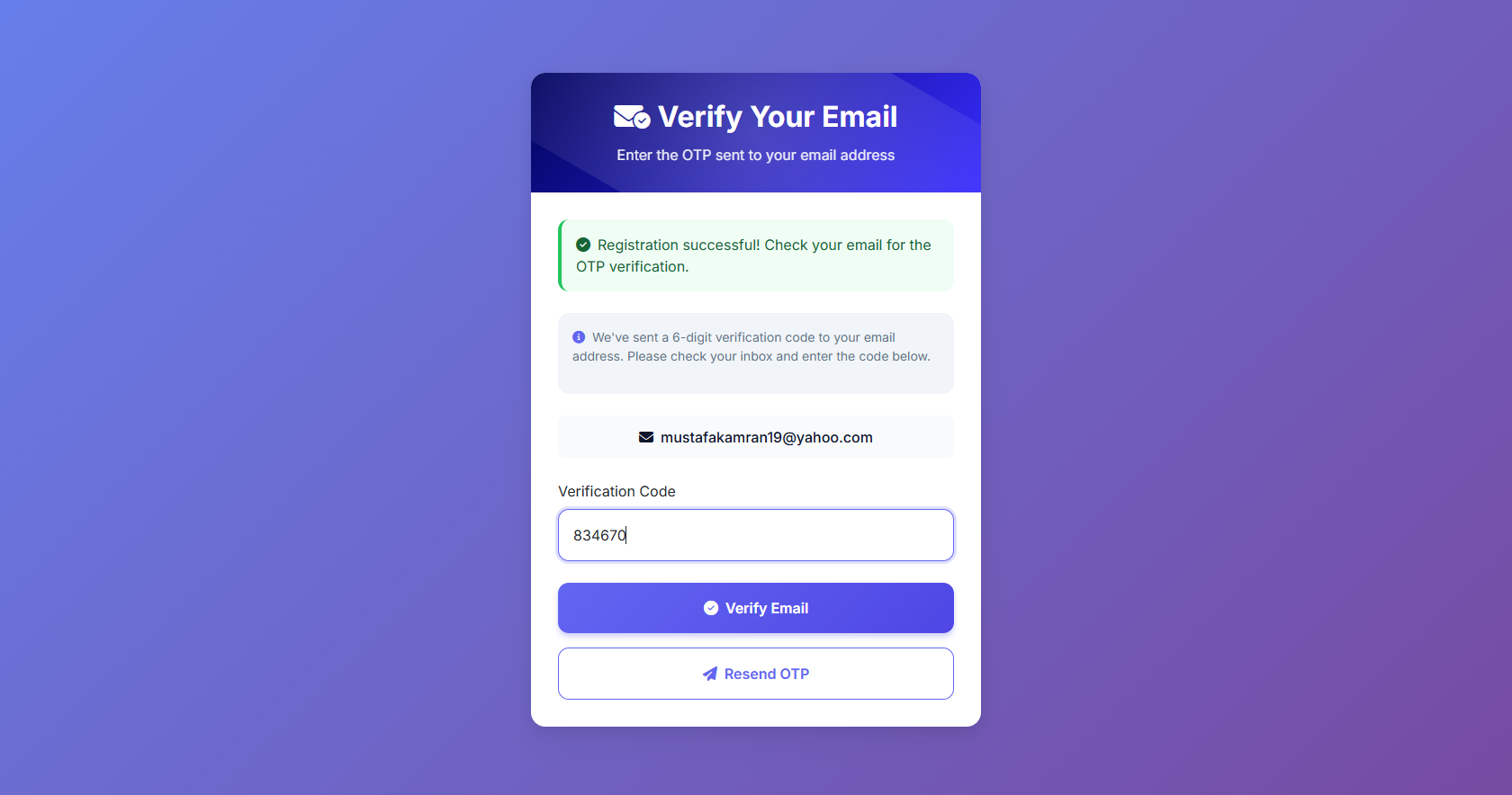 Registration Process