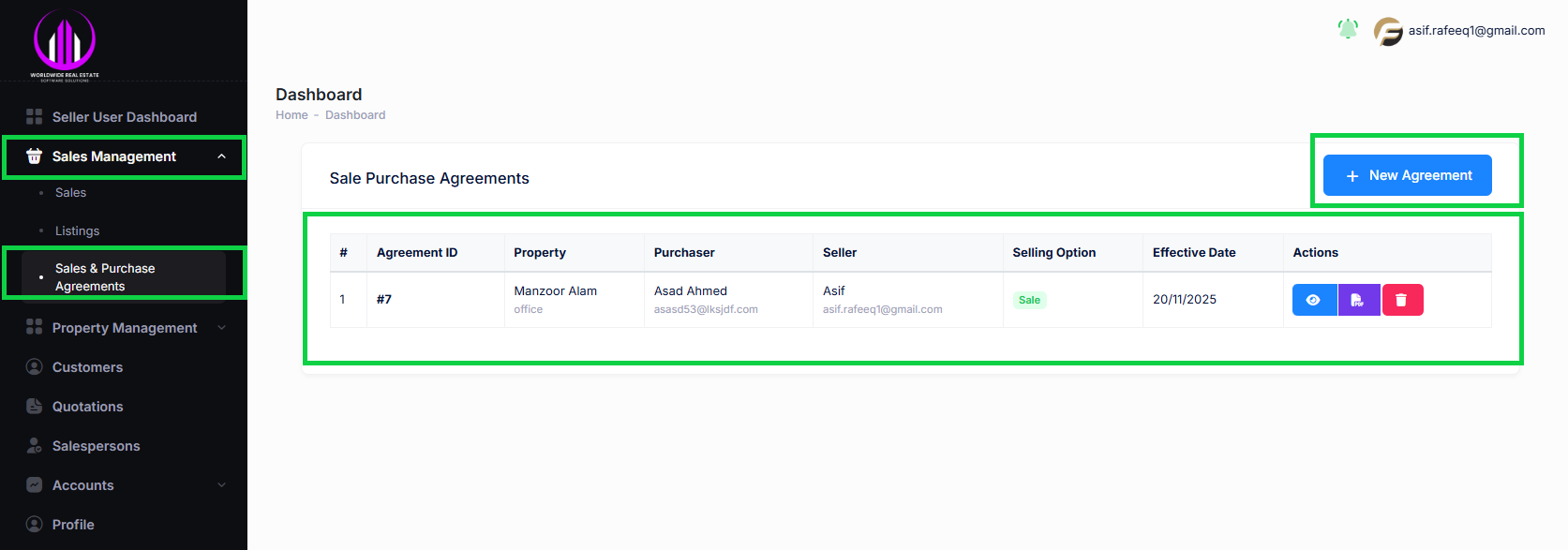 Sales & Purchase Agreement